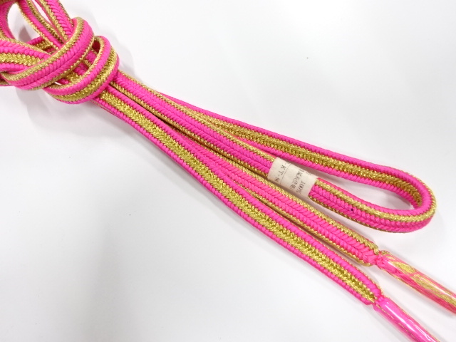 未使用品　正絹　手組帯締め